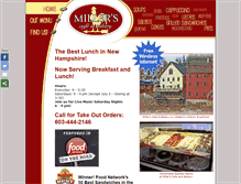 Tablet Screenshot of millerscafeandbakery.com